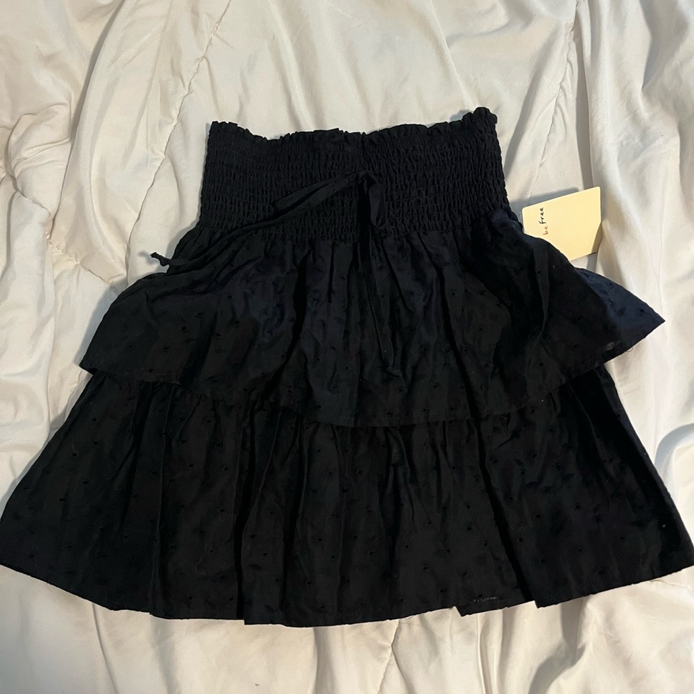 Never Worn Black Ruffle Skirt